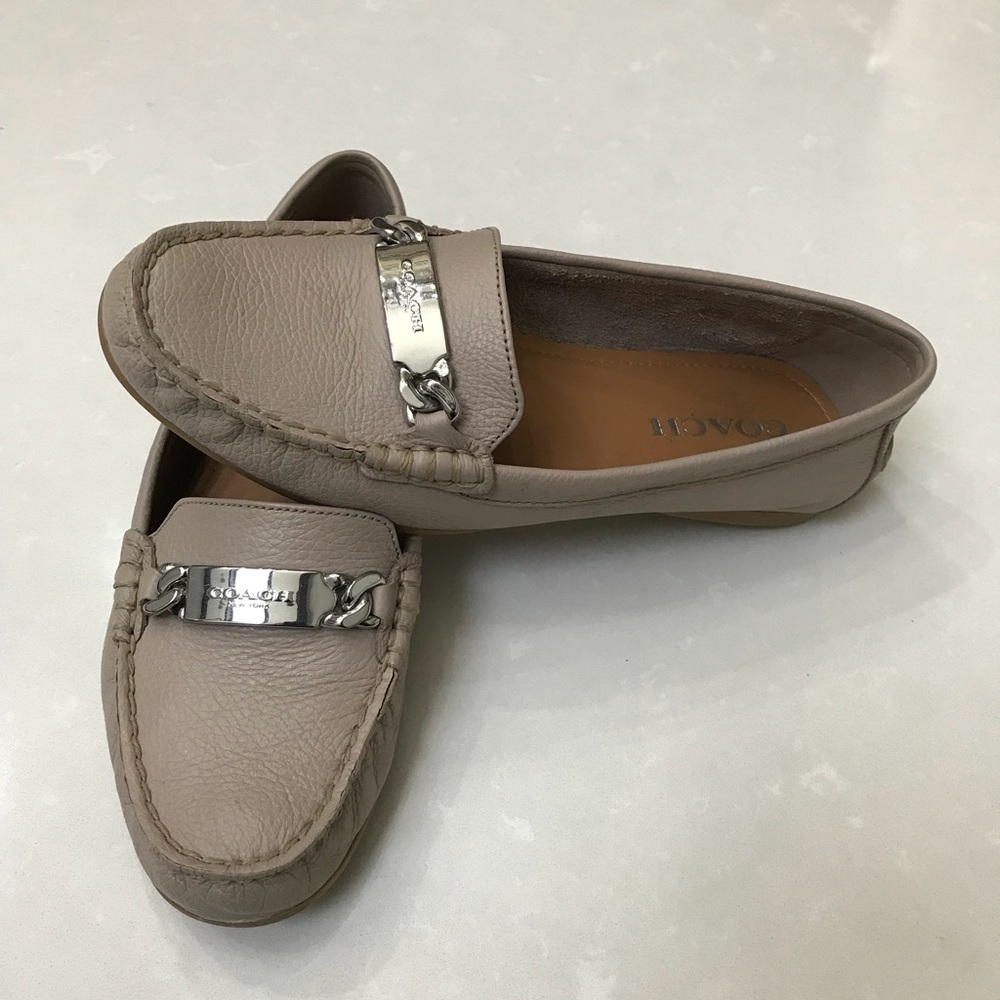 Coach nude loafer.
